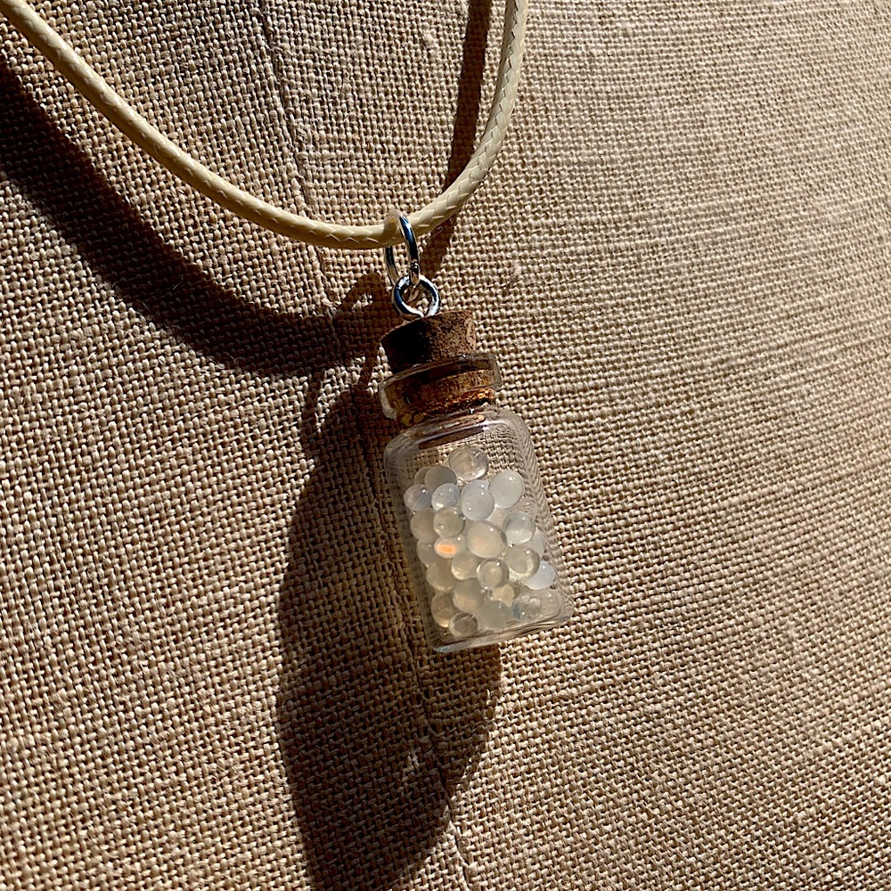 Handmade Shaker/Rattle Bottled-Up Emotions Necklace